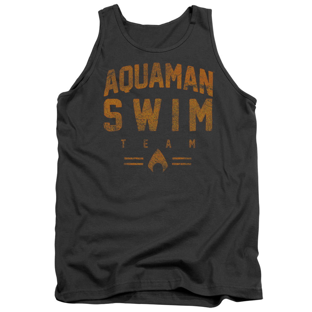 Justice League Assemble Swin Team Mens Tank Top Shirt Charcoal Officially Licensed