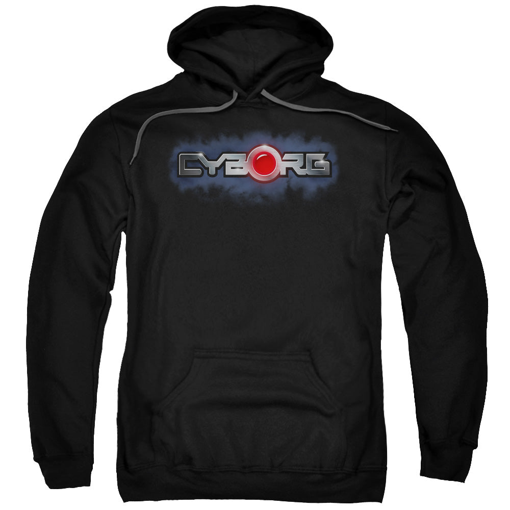 Justice League Cyborg Title Mens Hoodie Black Officially Licensed