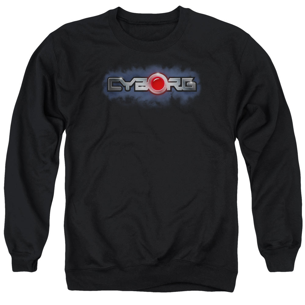 Justice League Of America Cyborg Title Mens Crewneck Sweatshirt Black Officially Licensed