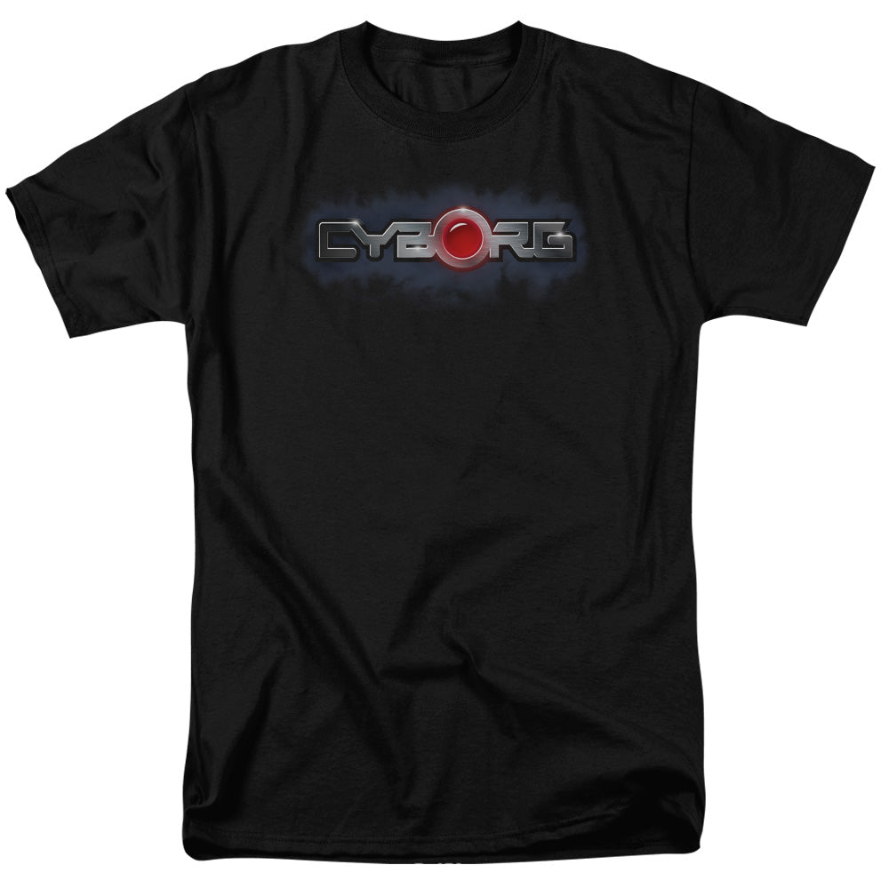 Justice League Of America Cyborg Title Mens T Shirt Black Officially Licensed