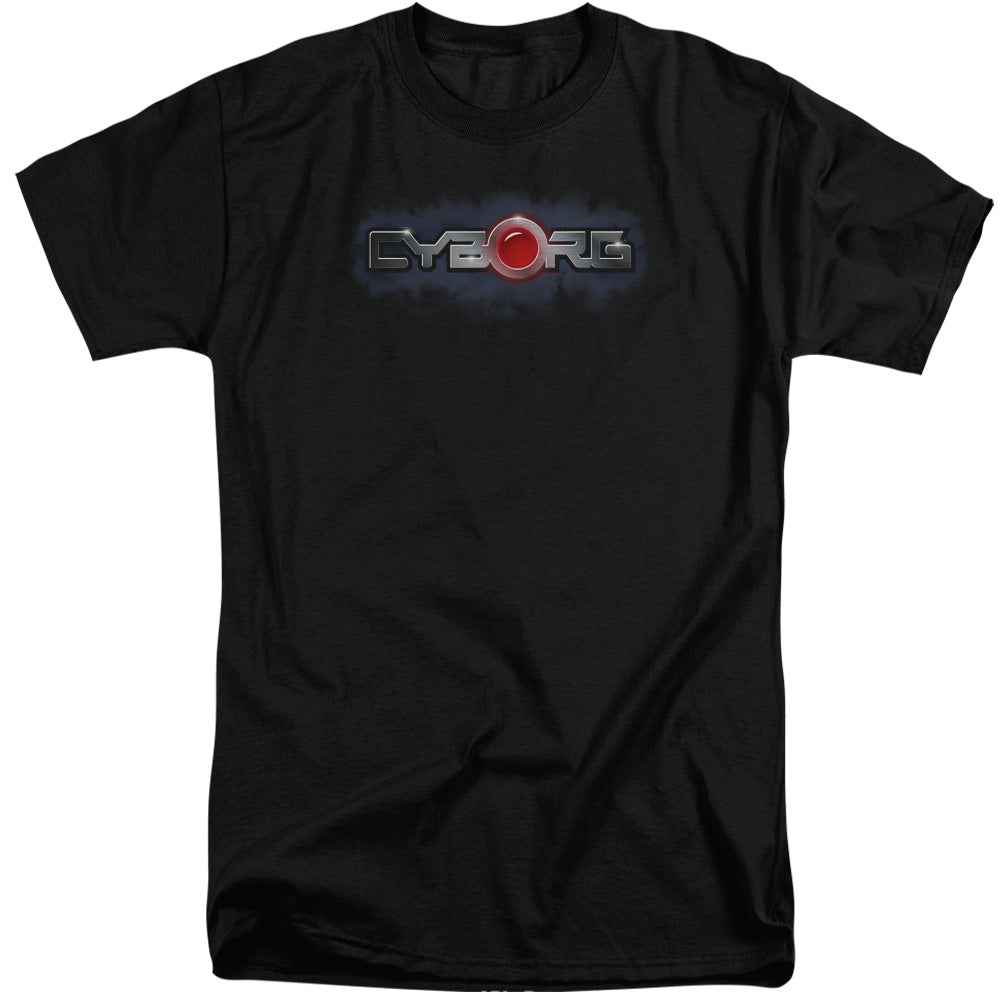Justice League Of America Cyborg Title Mens Tall T Shirt Black Officially Licensed