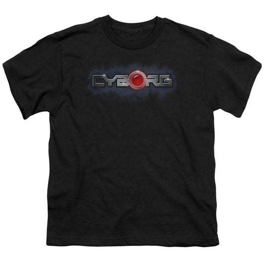 Justice League Cyborg Title Kids Youth T Shirt Black Officially Licensed