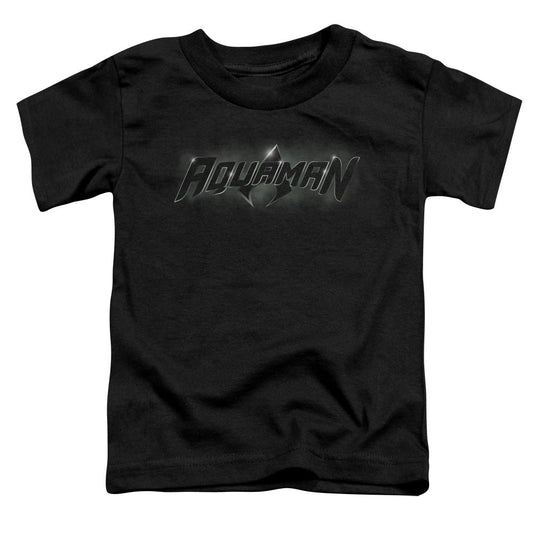 Justice League Aquaman Title Toddler Kids Youth T Shirt Black Officially Licensed