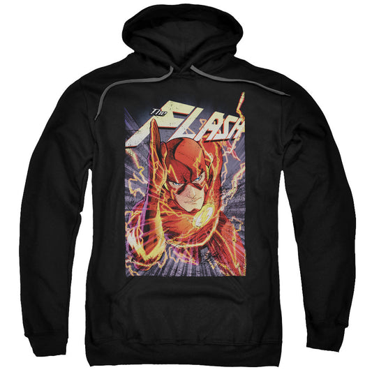 Justice League Flash One Mens Hoodie Black Officially Licensed