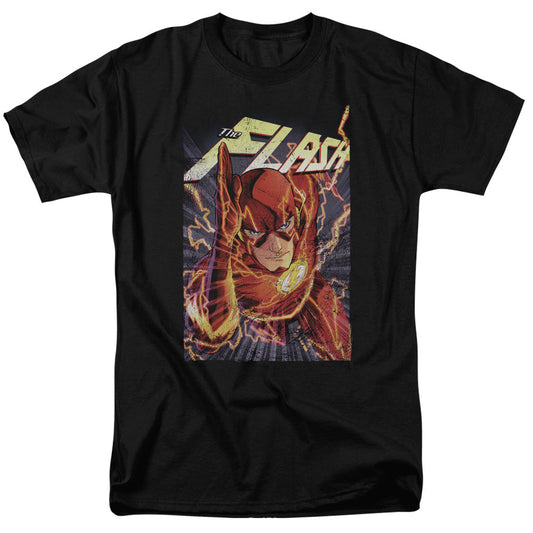 Justice League Of America Flash One Mens T Shirt Black Officially Licensed
