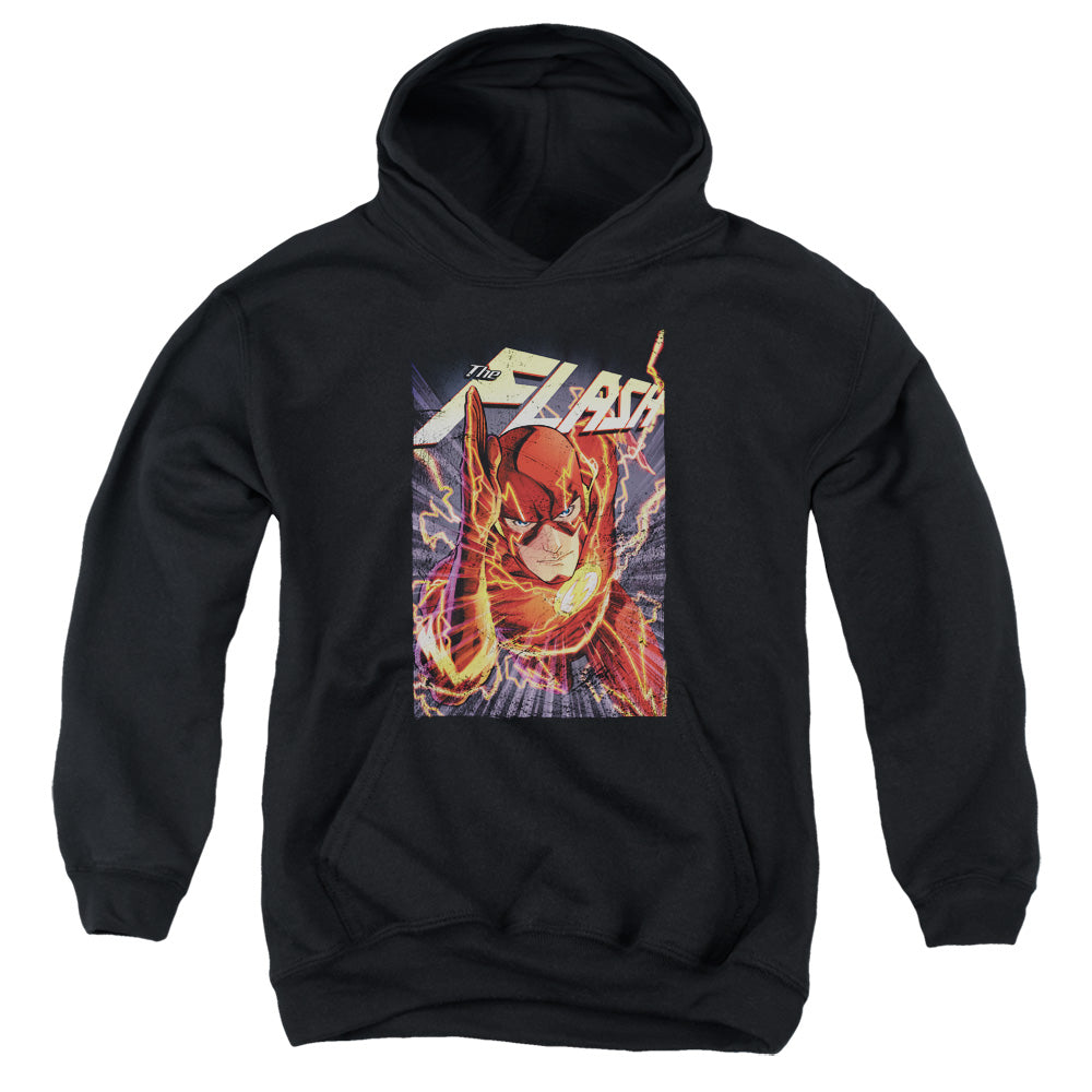 Justice League Flash One Kids Youth Hoodie Black Officially Licensed