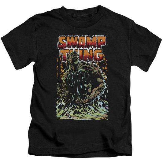 Justice League Swamp Thing Juvenile Kids Youth T Shirt Black Officially Licensed