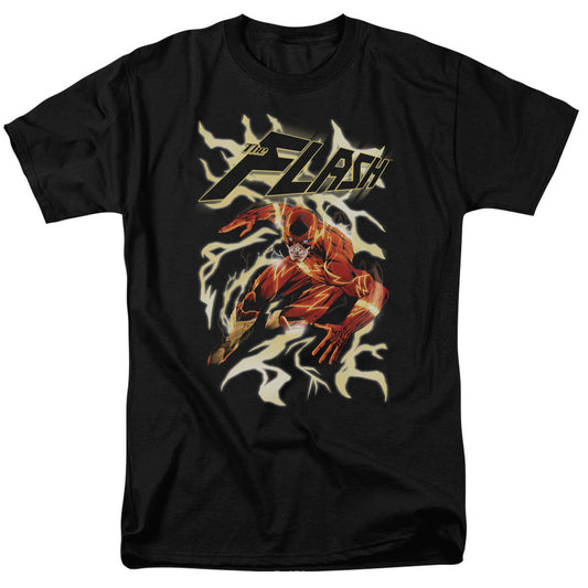 Justice League Of America Electric Run Mens T Shirt Black Officially Licensed