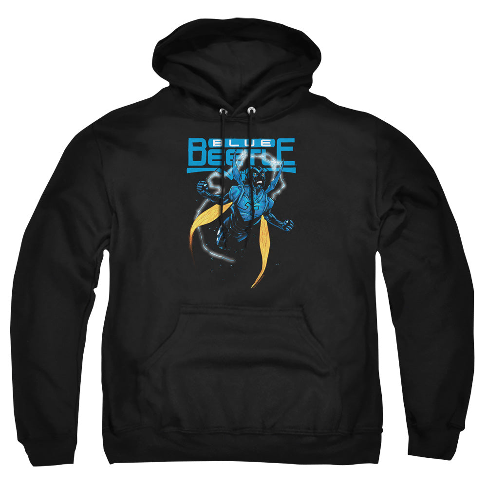 Justice League Of America Blue Beetle Mens Hoodie Black Officially Licensed
