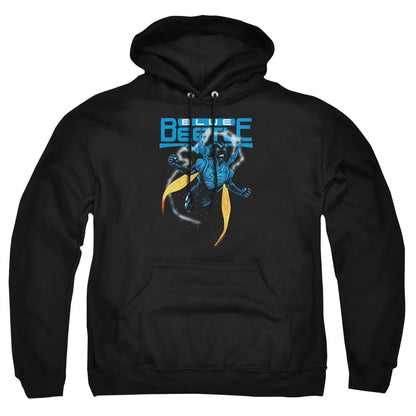 Justice League Of America Blue Beetle Mens Hoodie Black Officially Licensed