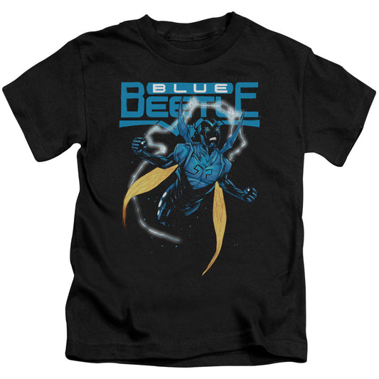 Justice League Blue Beetle Juvenile Kids Youth T Shirt Black Officially Licensed