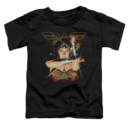 Justice League Deflection Toddler Kids Youth T Shirt Black Officially Licensed