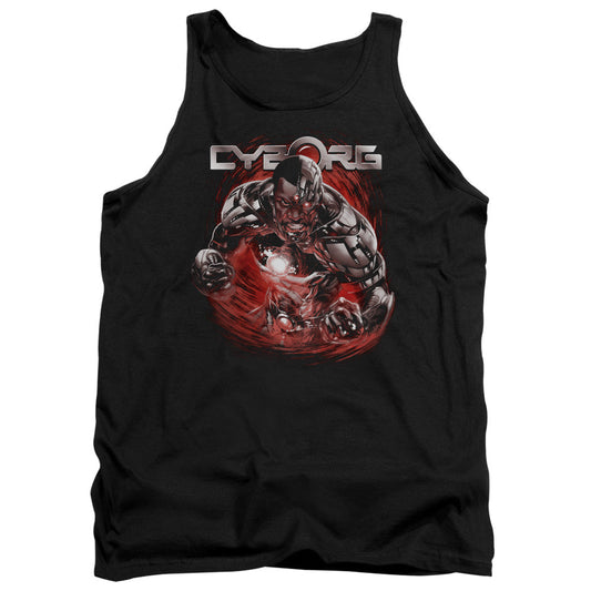 Justice League Assemble Engaged Mens Tank Top Shirt Black Officially Licensed