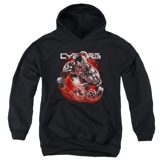 Justice League Engaged Kids Youth Hoodie Black Officially Licensed
