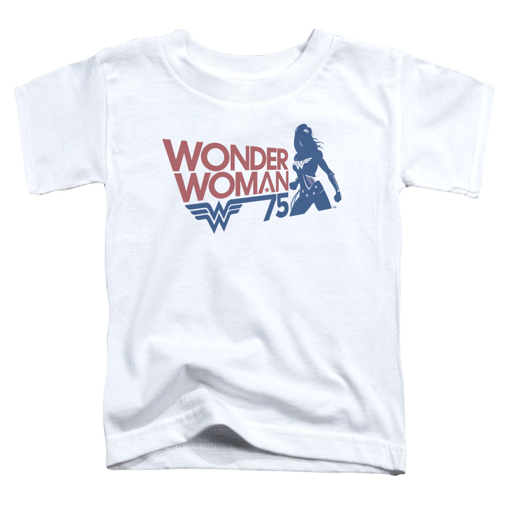 Wonder Woman Ww75 Silhouette Toddler Kids Youth T Shirt White Officially Licensed