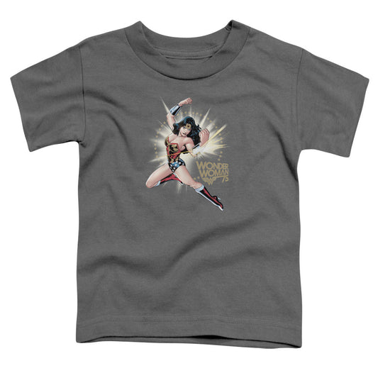 Wonder Woman Ww75 the Bracelets of Submission Toddler Kids Youth T Shirt Charcoal Officially Licensed