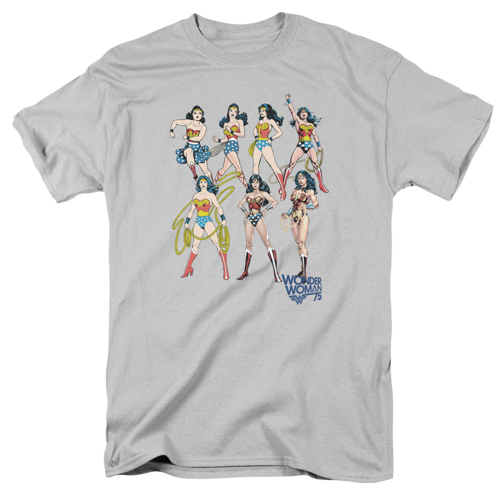 Justice League Of America Decades Later Mens T Shirt Silver Officially Licensed