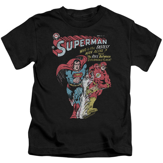 Justice League Fastest Juvenile Kids Youth T Shirt Black Officially Licensed