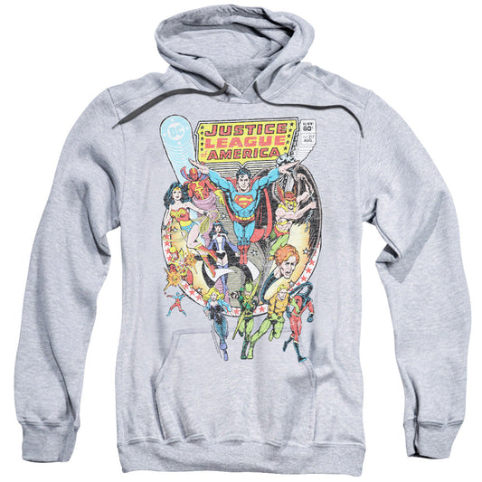 Justice League Team Up Mens Hoodie Athletic Heather Officially Licensed