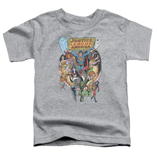Justice League Team Up Toddler Kids Youth T Shirt Athletic Heather Officially Licensed