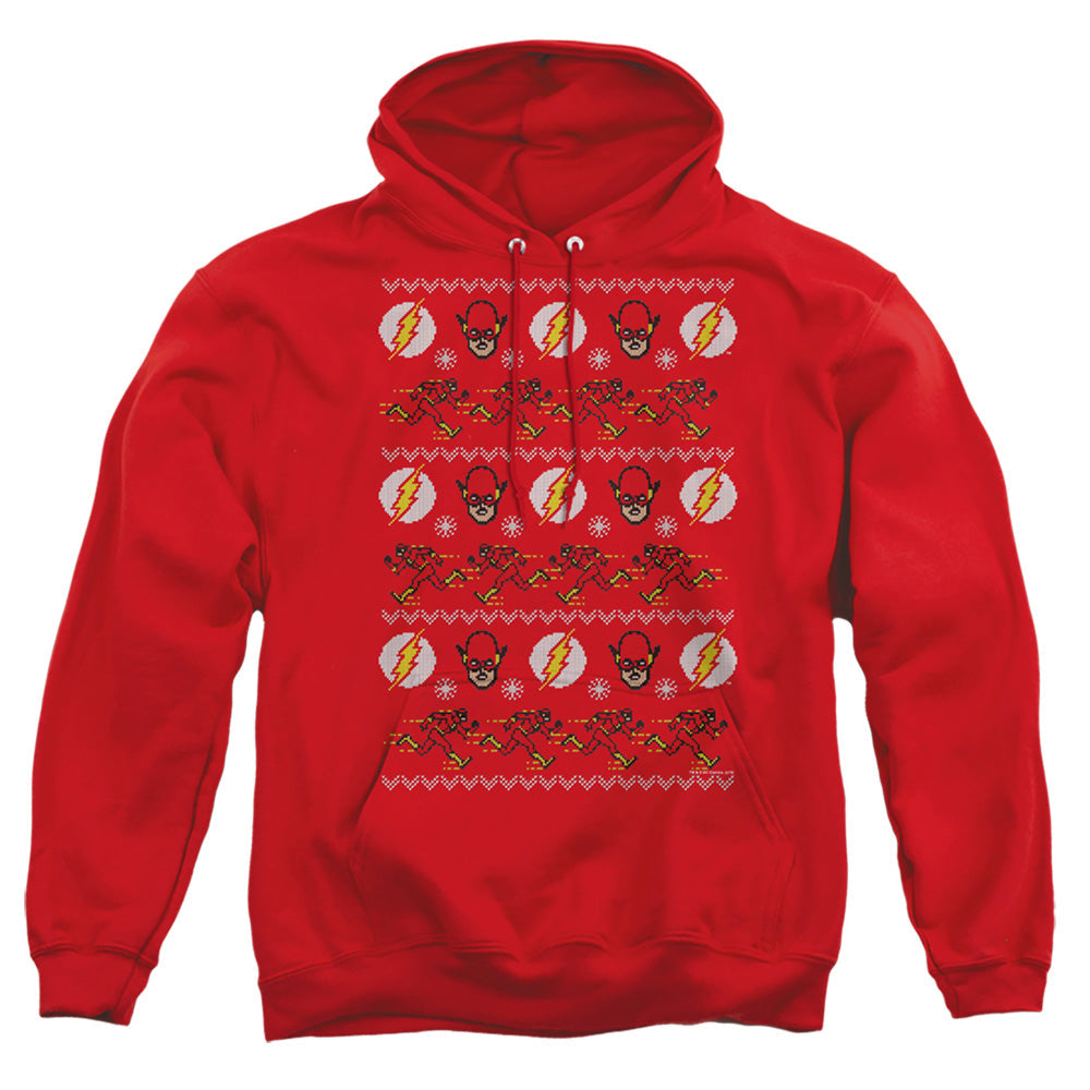 Dc Flash The Flash Ugly Christmas Sweater 
 Mens Hoodie Red Officially Licensed