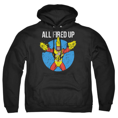 Justice League Of America Firestorms Party Mens Hoodie Black Officially Licensed