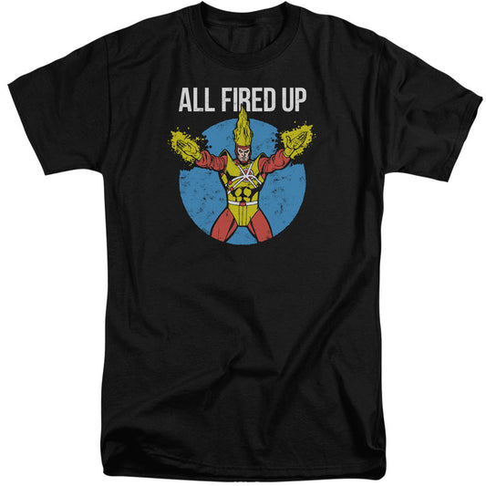 Justice League Firestorms Party Mens Tall T Shirt Black Officially Licensed