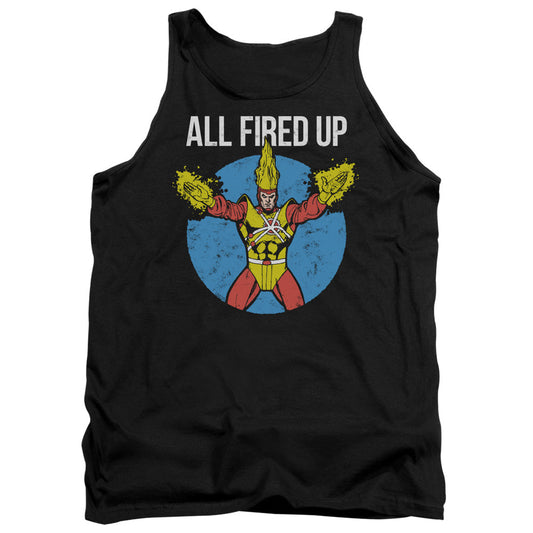 Justice League Firestorms Party Mens Tank Top Shirt Black Officially Licensed