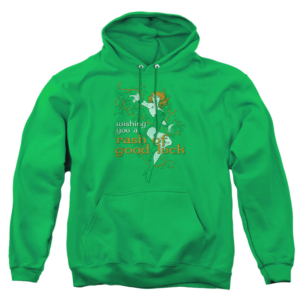 Justice League Of America Rash Of Good Luck Mens Hoodie Kelly Green Officially Licensed