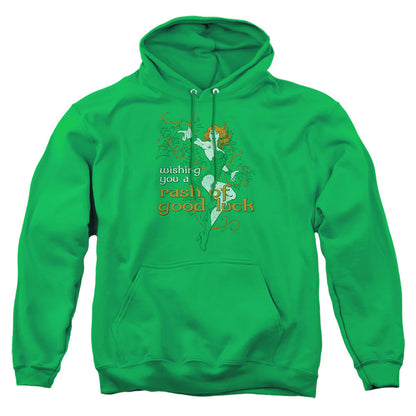 Justice League Of America Rash Of Good Luck Mens Hoodie Kelly Green Officially Licensed