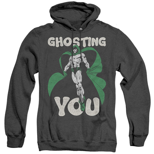 Justice League Ghosting Heather Mens Hoodie Black Officially Licensed