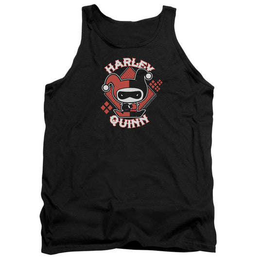 Justice League Harley Chibi Mens Tank Top Shirt Black Officially Licensed