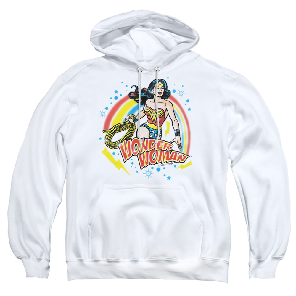 Wonder Woman Wonder Airbrush Mens Hoodie White Officially Licensed