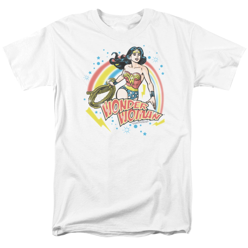 Wonder Woman Wonder Airbrush Mens T Shirt White Officially Licensed