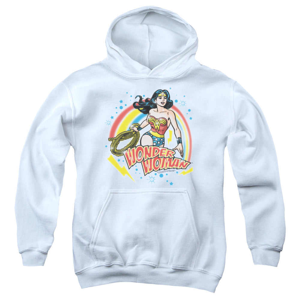 Wonder Woman Wonder Airbrush Kids Youth Hoodie White Officially Licensed