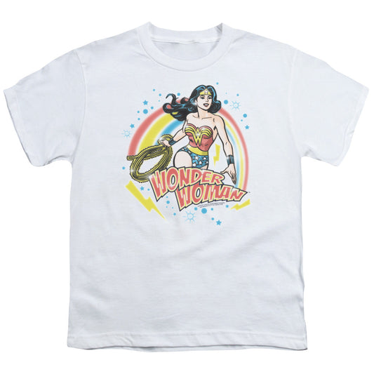 Wonder Woman Wonder Airbrush Kids Youth T Shirt White Officially Licensed