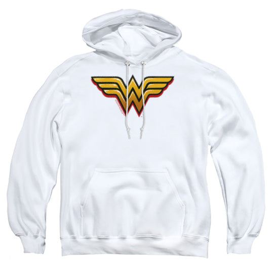 Dc Wonder Woman Airbrush Ww Mens Hoodie White Officially Licensed