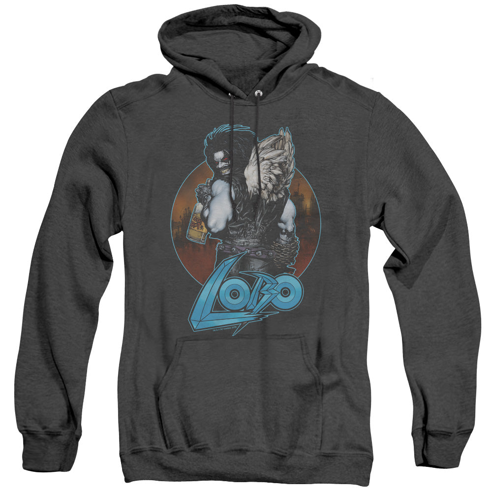 Justice League Gut Rot Heather Mens Hoodie Black Officially Licensed