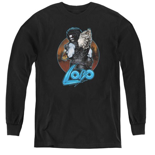 Justice League Gut Rot Long Sleeve Kids Youth T Shirt Black Officially Licensed