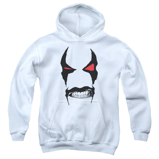 Justice League Lobo Face Kids Youth Hoodie White Officially Licensed
