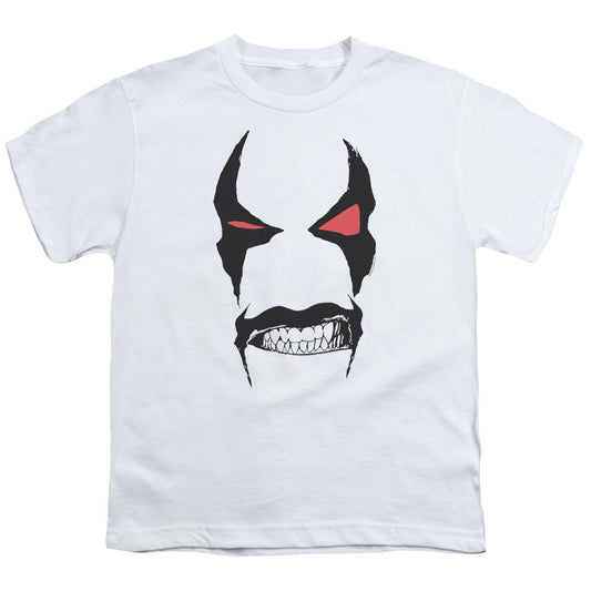 Justice League Lobo Face Kids Youth T Shirt White Officially Licensed