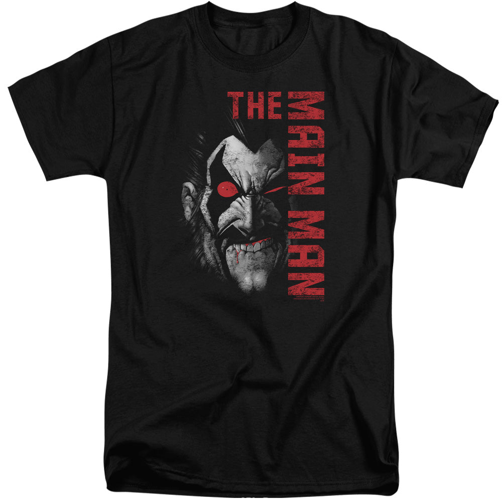 Justice League Of America Main Man Mens Tall T Shirt Black Officially Licensed