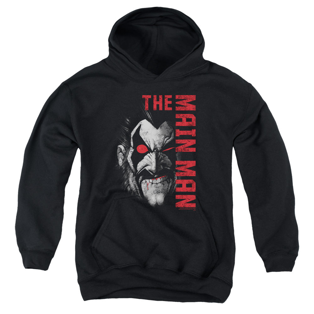 Justice League Main Man Kids Youth Hoodie Black Officially Licensed