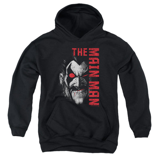 Justice League Main Man Kids Youth Hoodie Black Officially Licensed