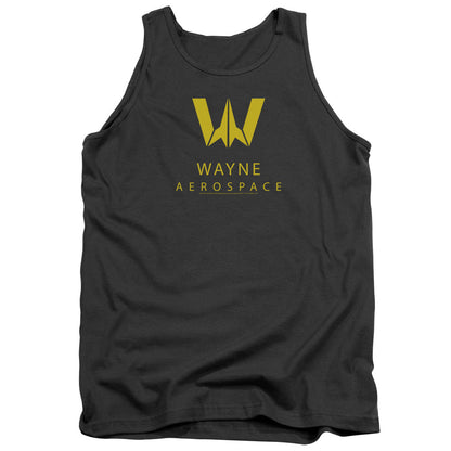 Justice League Movie Wayne Aerospace Mens Tank Top Shirt Charcoal Officially Licensed