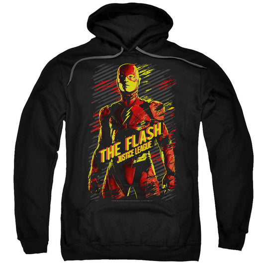 Justice League Movie The Flash Mens Hoodie Black Officially Licensed