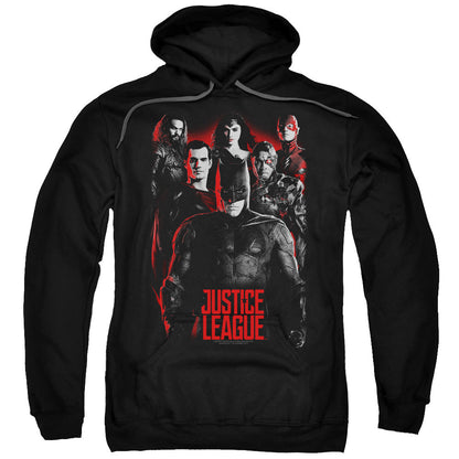 Justice League Movie The League Mens Hoodie Black Officially Licensed