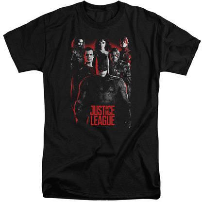 Justice League Movie The League Mens Tall T Shirt Black Officially Licensed