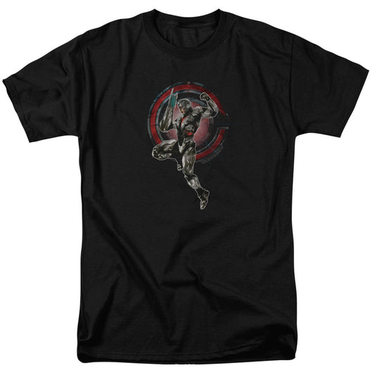 Justice League Movie Cyborg Mens T Shirt Black Officially Licensed