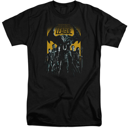 Justice League Movie Stand Up To Evil Mens Tall T Shirt Black Officially Licensed